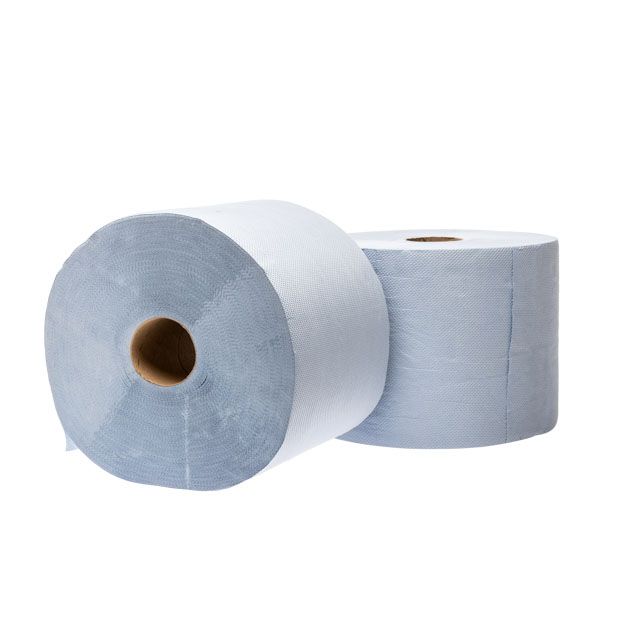 Papierrolle blau, 3-lagig, 500 Blatt